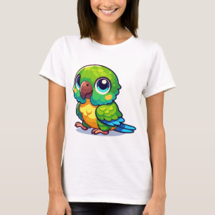 T-shirt Conure verte à la joue
