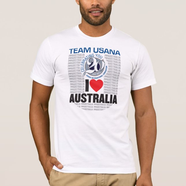 T-shirt convention internationale 2012 Australie - hommes (Devant)
