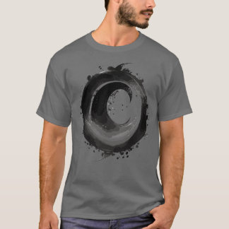 T-shirt Convergence Ethérée Un cercle magique noir frappan