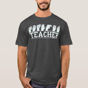 T-shirt conversation ASL de professeur de langue des signe