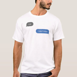 T-shirt Conversation coréen Slang Bubble Je ne sais pas ㅁ 