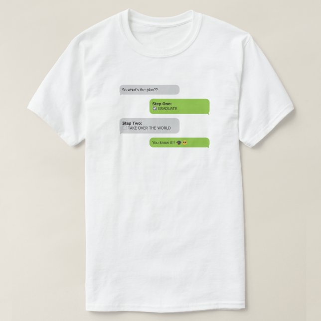 T-shirt Conversation du plan d'études (Design devant)