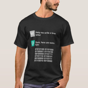 T-shirt Conversation GPT Love Conseil Amour Amoureux Amour