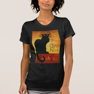 T-shirt Conversation Noir - chat noir