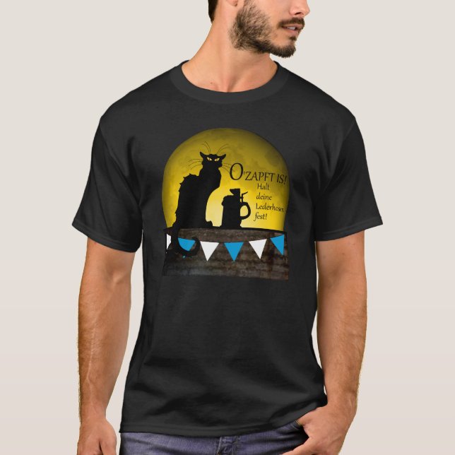 T-shirt Conversation Noir Oktoberfest (Devant)