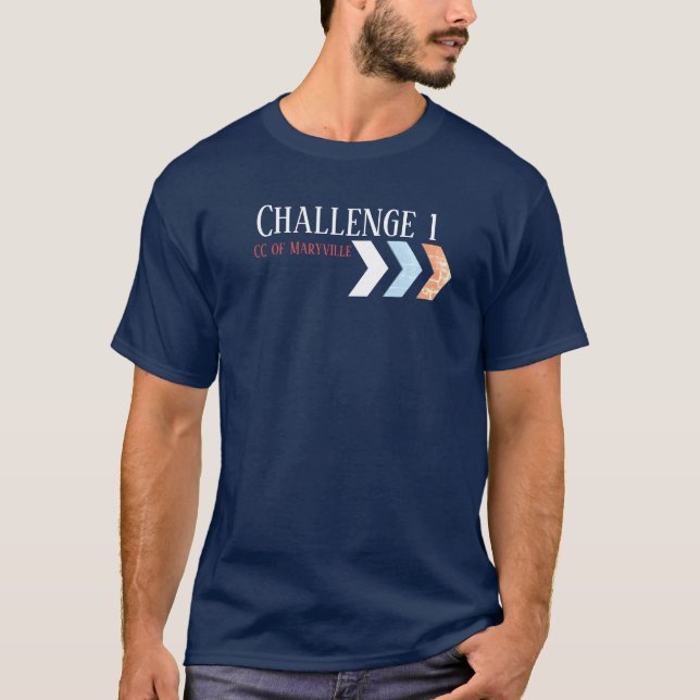T-shirt Conversations classiques personnalisables Défi 1 (Devant)