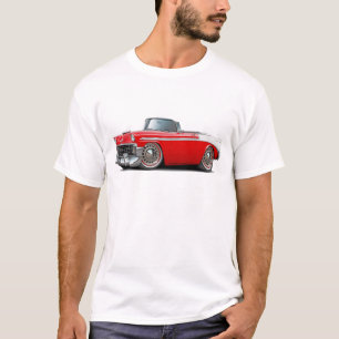 T-shirt Convertible 1956 Rouge-Blanc de Chevy Belair