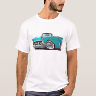 T-shirt Convertible 1957 de turquoise de Chevy Belair