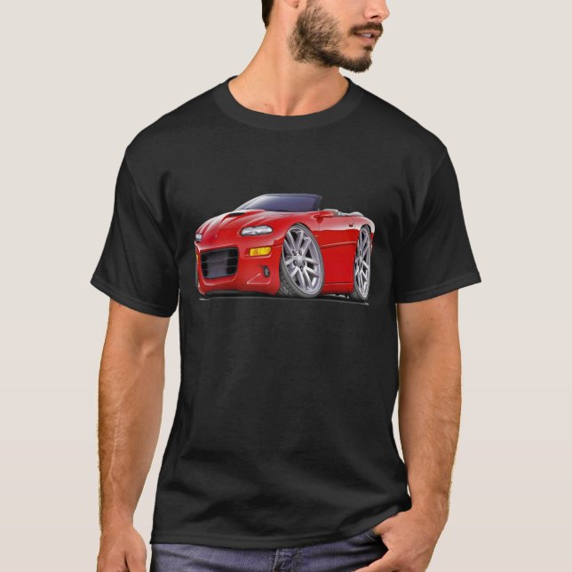 T-shirt Convertible 1998-03 rouge de Camaro solides (Devant)