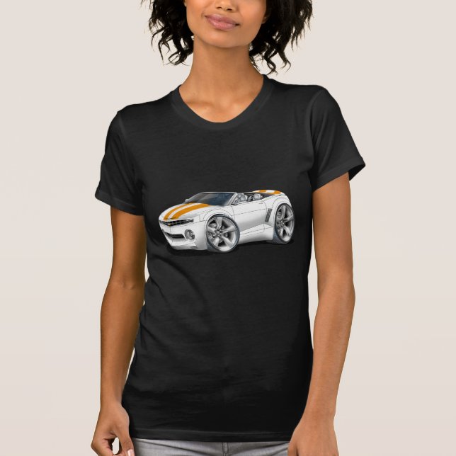 T-shirt Convertible 2012 Blanc-Orange de Camaro (Devant)