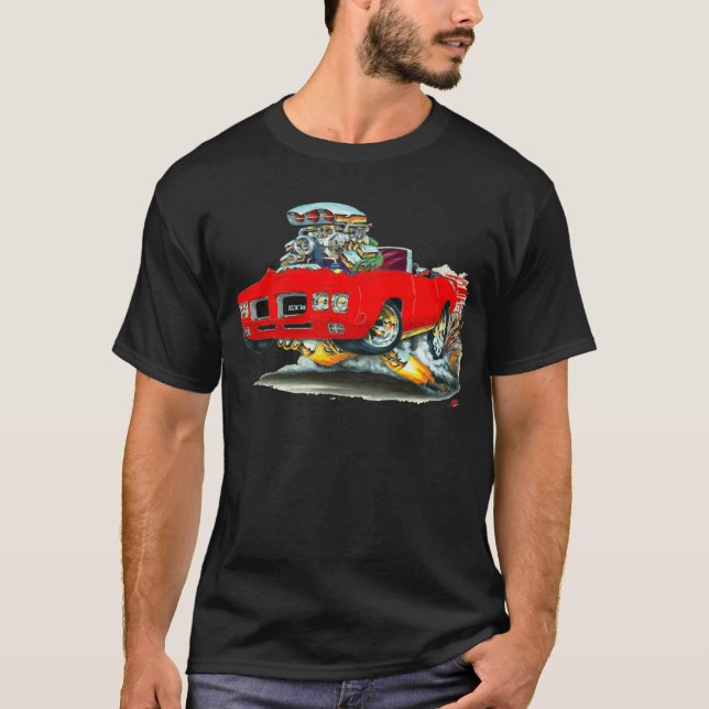 T-shirt Convertible rouge de 1970 GTO (Devant)