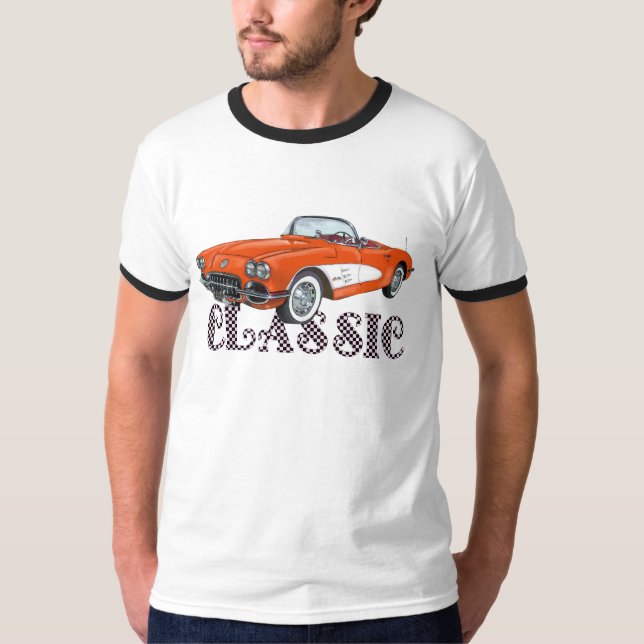 T-shirt Convertible rouge - SRF (Devant)