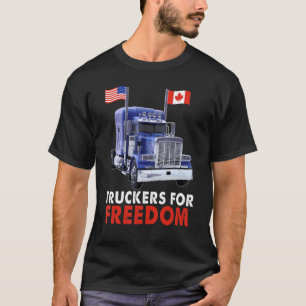 T-shirt Convoi américain pour la liberté du drapeau 2022 T