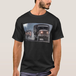 T-shirt Convoi de camions d'armée