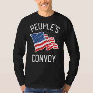 T-shirt Convoi du peuple 2022 Je m'identifie comme Trucker