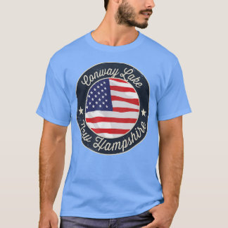T-shirt Conway Lake - Nouveau Hampshire patriotique Souven