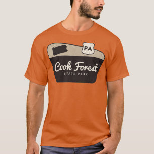 T-shirt Cook Forest State Park Pennsylvania Affiche de bie