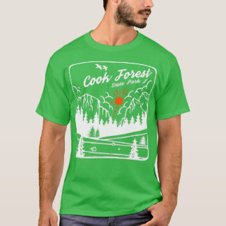 T-shirt Cook Forest State Park Pennsylvanie Vintage Souven