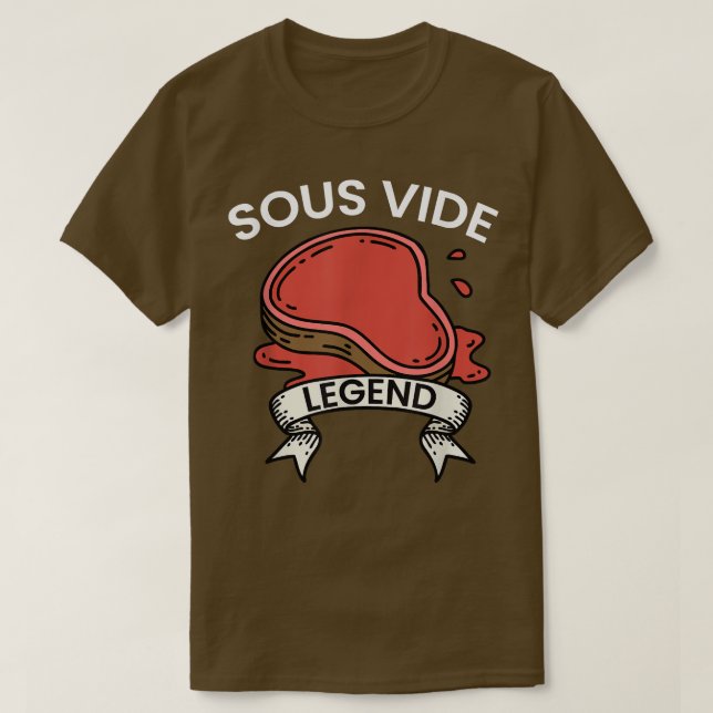 T-shirt Cook I Sous Vide Légende I Cuisine Cuisine Cuisine (Design devant)