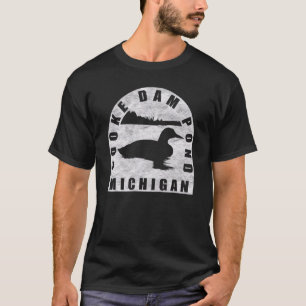 T-shirt Cooke Dam Pond Loon Michigan