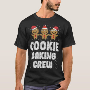 T-shirt Cookie Baking Crew Chemise de Noël Famille Gingerb