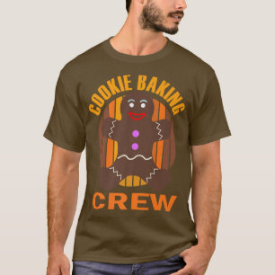 T-shirt Cookie Baking Crew Christmas Gingerbread Man Team