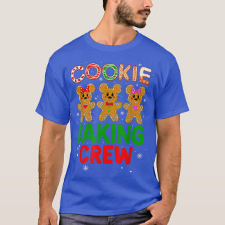 T-shirt Cookie Baking Crew Famille Noël Gingerbread Te
