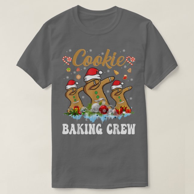 T-shirt Cookie Baking Crew Famille Noël Gingerbread Te (Design devant)