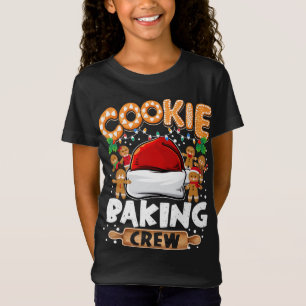 T-Shirt Cookie Baking Crew Funny Christmas Lights Gingerbr