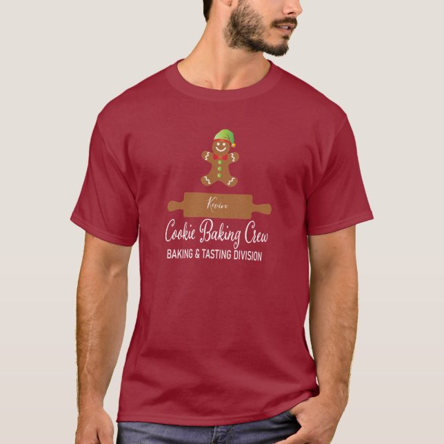 T-shirt Cookie Baking Crew Holiday (Devant)