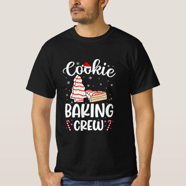 T-shirt Cookie Baking Crew Noël drôle idée cadeau (Devant)