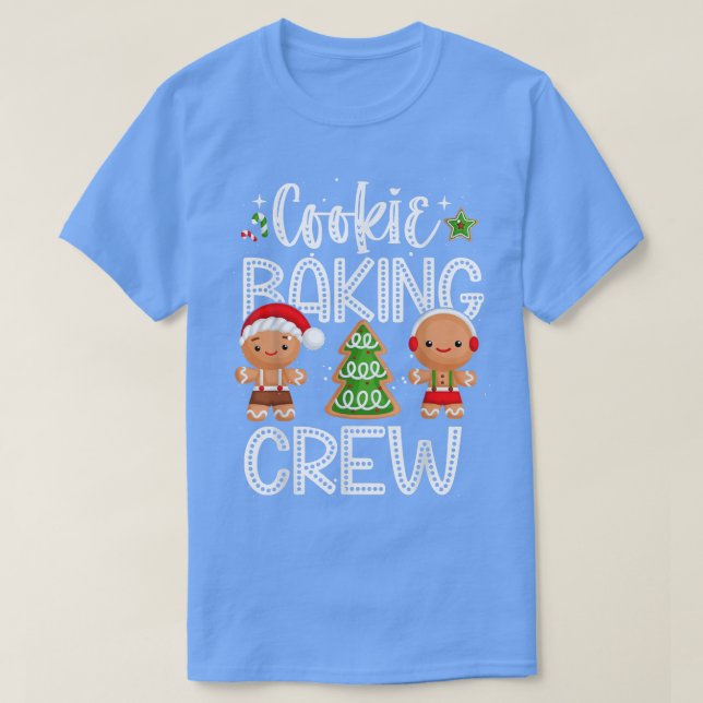 T-shirt Cookie Baking Crew Noël Famille Gingerpain Te (Design devant)
