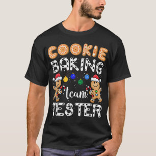 T-shirt Cookie Baking Team Tester Gingerbread Drôle Christ