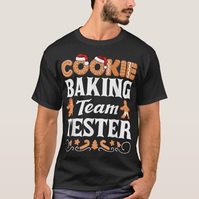 T-shirt Cookie Baking Team Tester Love Baking Cookies Chri (Devant)