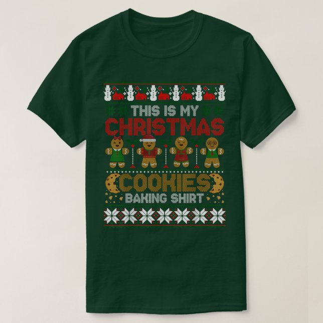T-shirt Cookie Crew Gingerbread This Is My Christmas Cooki (Design devant)
