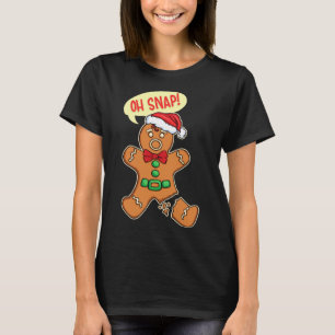 T-shirt Cookie de Noël amusant Cookies OH SNAP Gingerpain