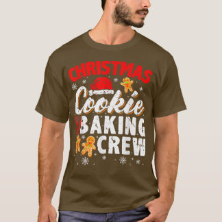 T-shirt Cookie de Noël Cuisine d'équipage Cookie Baking Te