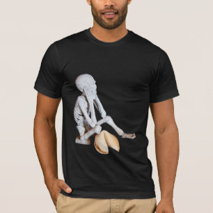 T-shirt Cookie Funny Fortune Skeleton Skeleton