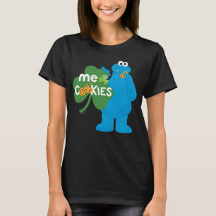 T-shirt Cookie Monster Amour shamrock