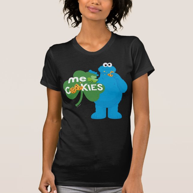 T-shirt Cookie Monster | Amour shamrock (Devant)
