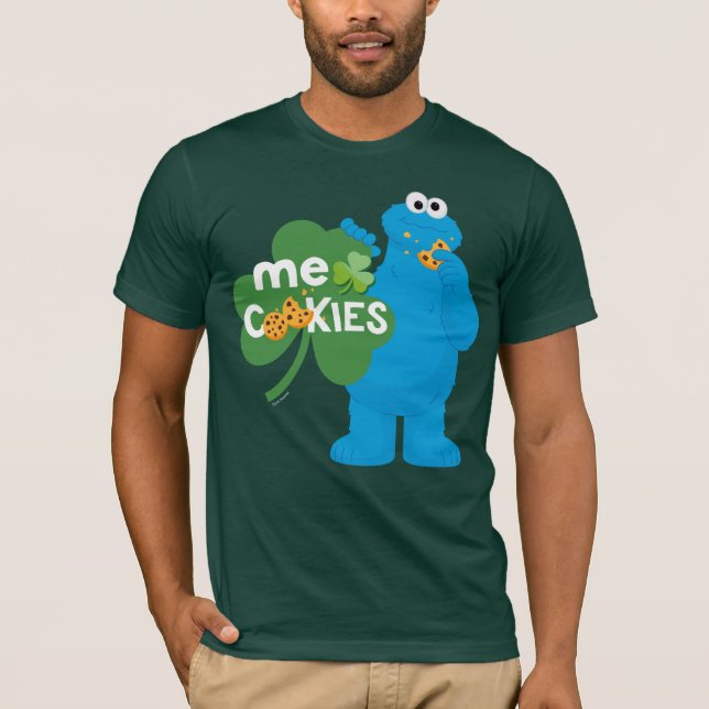 T-shirt Cookie Monster | Amour shamrock (Devant)