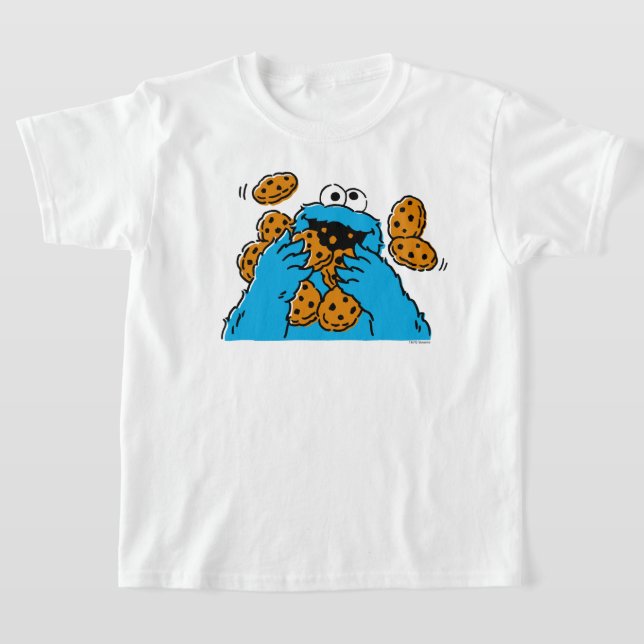 T-shirt Cookie Monster Eating All the Cookies (Poser)
