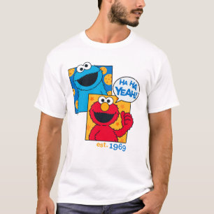 T-shirt Cookie Monster & Elmo   Ha Ha Ouais
