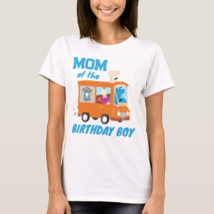T-shirt Cookie Monster Food Truck Maman of the Birthday Bo