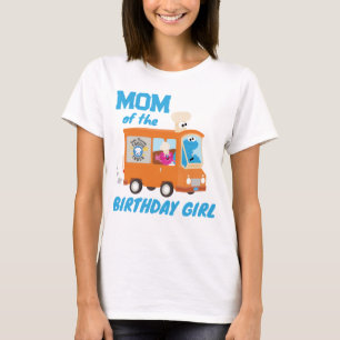 T-shirt Cookie Monster Food Truck Maman of the Birthday Gi