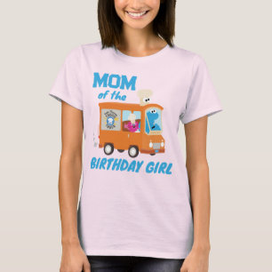 T-shirt Cookie Monster Food Truck Maman of the Birthday Gi