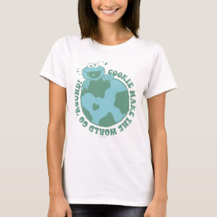 T-shirt Cookie Monster Les cookies font tourner le monde