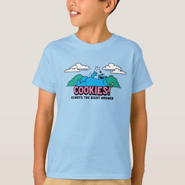 T-shirt Cookie Monster | Les cookies sont toujours la bonn (Devant)