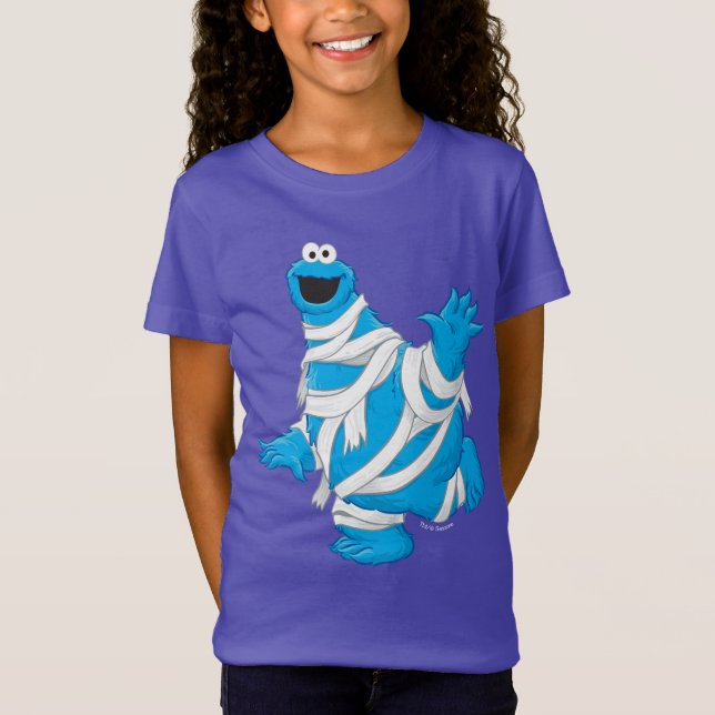 T-Shirt Cookie Monster | Maman d'Halloween (Devant)