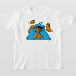 T-shirt Cookie Monster mangeant tous les cookies